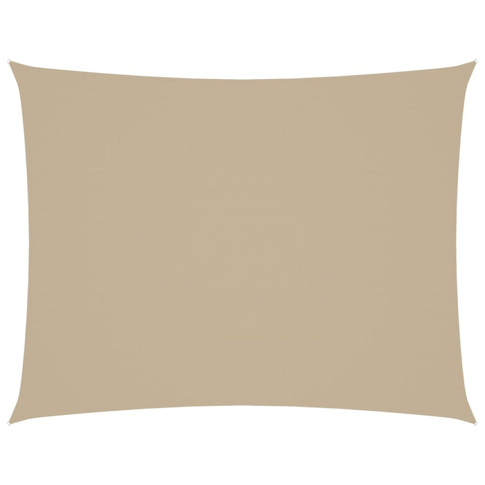 Parasole a Vela Oxford Rettangolare 2,5x3,5 m Beige 135151