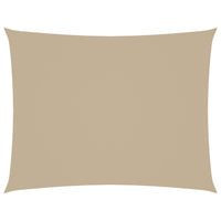 Parasole a Vela Oxford Rettangolare 2,5x4 m Beige cod mxl 47831