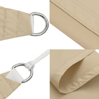 Parasole a Vela Oxford Rettangolare 2,5x4,5 m Beige