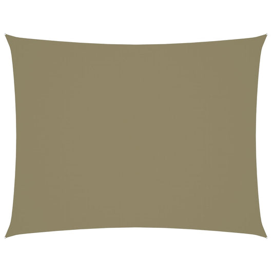 Ombrellone in tessuto vela rettangolare tessuto oxford 3 x 4,5 m beige 02_0009669