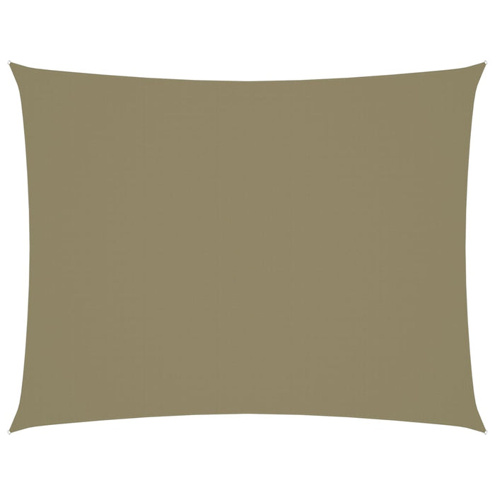 Ombrellone in tessuto vela rettangolare tessuto oxford 3 x 4,5 m beige 02_0009669