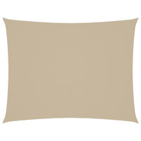 Parasole a Vela Oxford Rettangolare 3x4,5 m Beige 135156