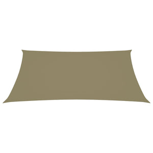 Ombrellone in tessuto vela rettangolare tessuto oxford 3 x 4,5 m beige 02_0009669