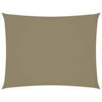 Ombrellone in tessuto vela rettangolare tessuto oxford 3,5 x 4,5 mt beige 02_0009639