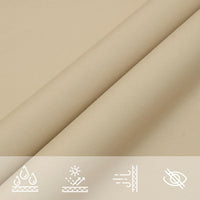 Parasole a Vela Oxford Rettangolare 3,5x4,5 m Beige 135159