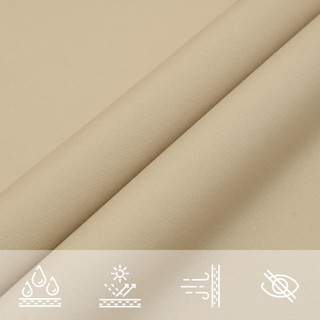 Parasole a Vela Oxford Rettangolare 5x8 m Beige