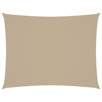 Parasole a Vela Oxford Rettangolare 6x7 m Beige 135167