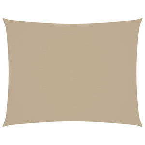 Parasole a Vela Oxford Rettangolare 6x7 m Beige 135167