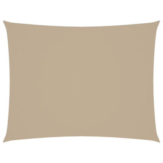 Parasole a Vela Oxford Rettangolare 6x7 m Beige