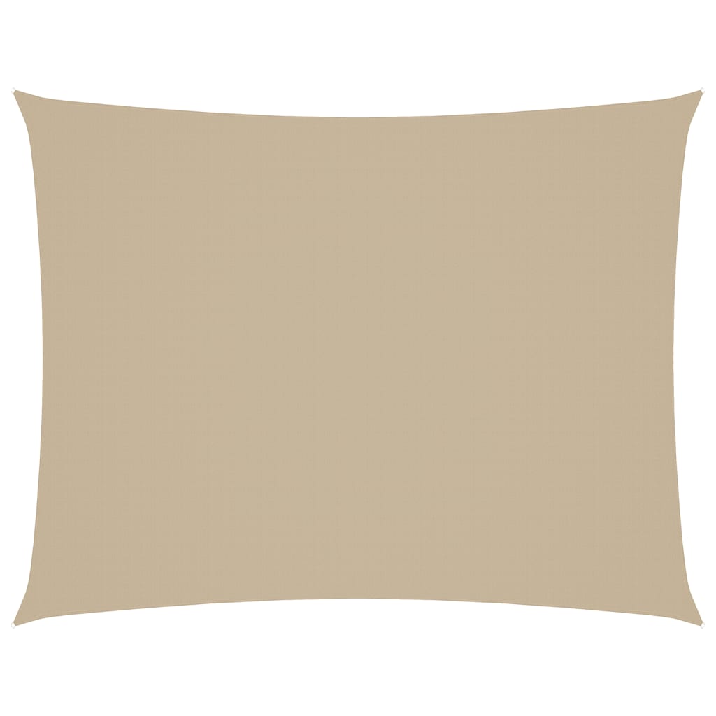 Parasole a Vela Oxford Rettangolare 6x8 m Beige