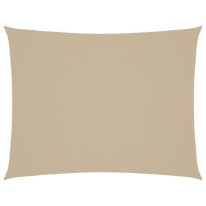 Parasole a Vela Oxford Rettangolare 6x8 m Beige