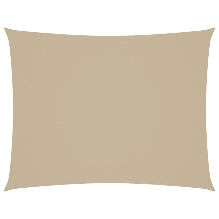 Parasole a Vela Oxford Rettangolare 6x8 m Beige