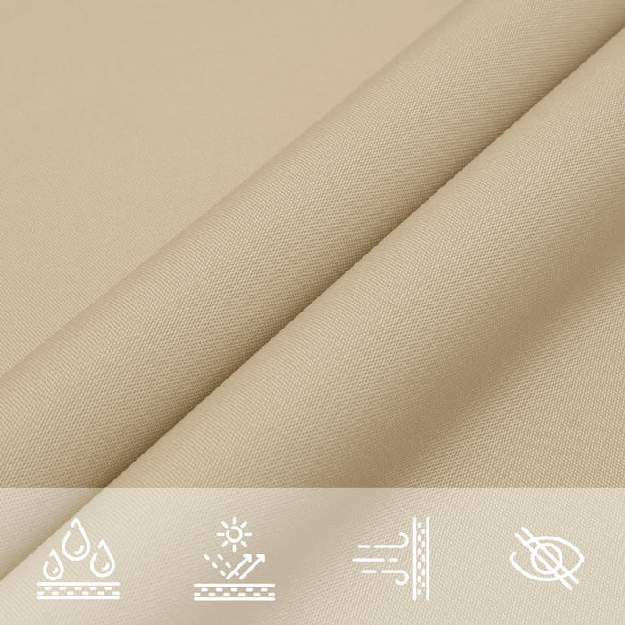 Parasole a Vela Oxford Triangolare 3x3x3 m Beige 135170