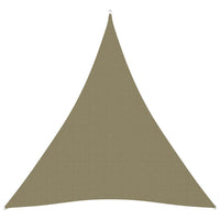 Telo parasole vela parasole triangolare tessuto Oxford 3 x 4 x 4 m beige 02_0009835