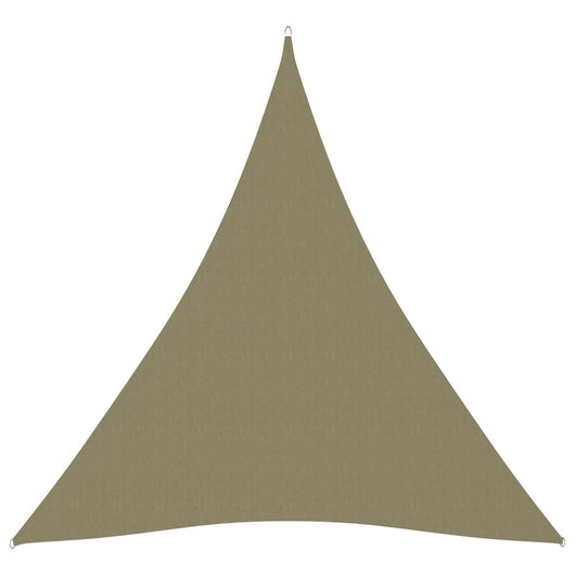 Telo parasole vela parasole triangolare tessuto Oxford 3 x 4 x 4 m beige 02_0009835