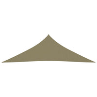 Vela parasole in tessuto Oxford triangolare 3,5 x 3,5 x 4,9 m beige 02_0009804