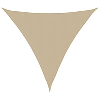 Parasole a Vela Oxford Triangolare 4x4x4 m Beige