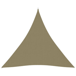 Telo parasole vela triangolare in tessuto Oxford 4 x 4 x 4 m beige 02_0009863