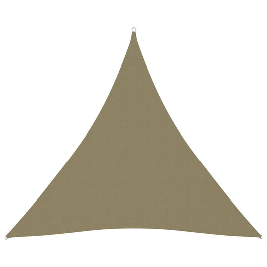 Telo parasole vela triangolare in tessuto Oxford 4 x 4 x 4 m beige 02_0009863