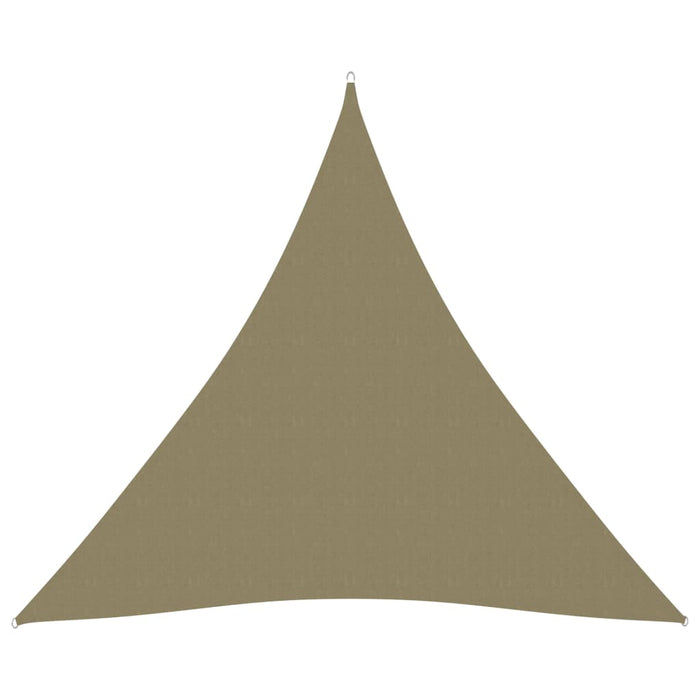Telo parasole vela triangolare in tessuto Oxford 4 x 4 x 4 m beige 02_0009863