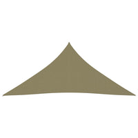 Telo parasole vela triangolare in tessuto Oxford 4 x 4 x 4 m beige 02_0009863