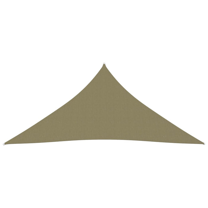 Telo parasole vela triangolare in tessuto Oxford 4 x 4 x 4 m beige 02_0009863