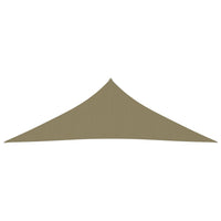 Vela parasole triangolare in tessuto oxford 4 x 4 x 5,8 m beige 02_0009874