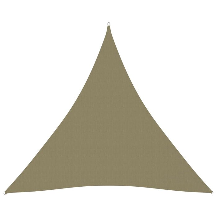 Vela parasole triangolare in tessuto oxford 4,5 x 4,5 x 4,5 m beige 02_0009852