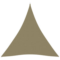 Vela parasole triangolare in tessuto Oxford 5 x 7 x 7 m beige 02_0009935