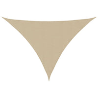 Parasole a Vela Oxford Triangolare 5x7x7 m Beige