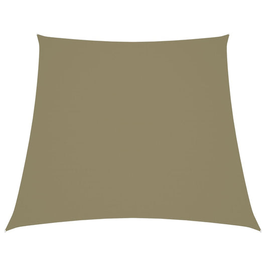 Parasole a Vela in Tela Oxford a Trapezio 2/4x3 m Beige
