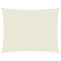 Parasole a Vela Oxford Rettangolare 2,5x3,5 m Crema 135206