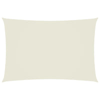 Parasole a Vela Oxford Rettangolare 2,5x4,5 m Crema 135208