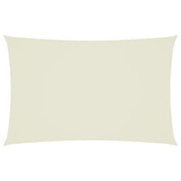 Parasole a Vela Oxford Rettangolare 2,5x5 m Crema 135209