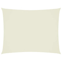 Parasole a Vela Oxford Rettangolare 3x6 m Crema 135213