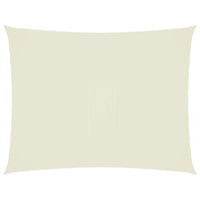 Parasole a Vela Oxford Rettangolare 4x5 m Crema