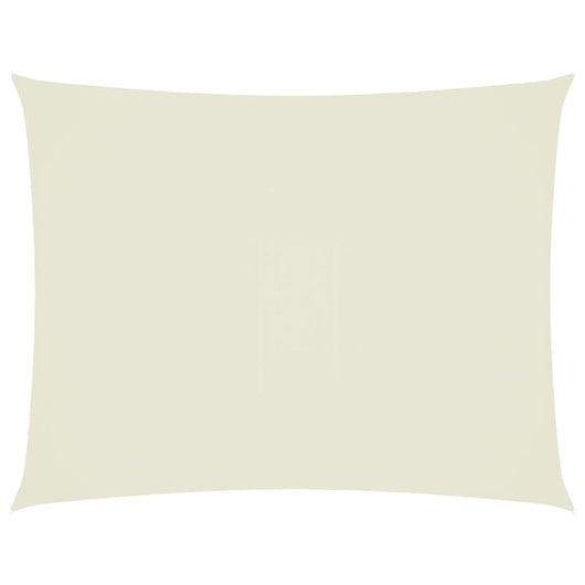 Parasole a Vela Oxford Rettangolare 4x5 m Crema