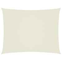 Parasole a Vela Oxford Rettangolare 5x6 m Crema
