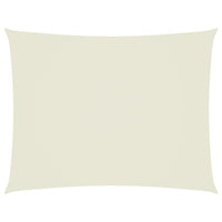 Parasole a Vela Oxford Rettangolare 5x7 m Crema
