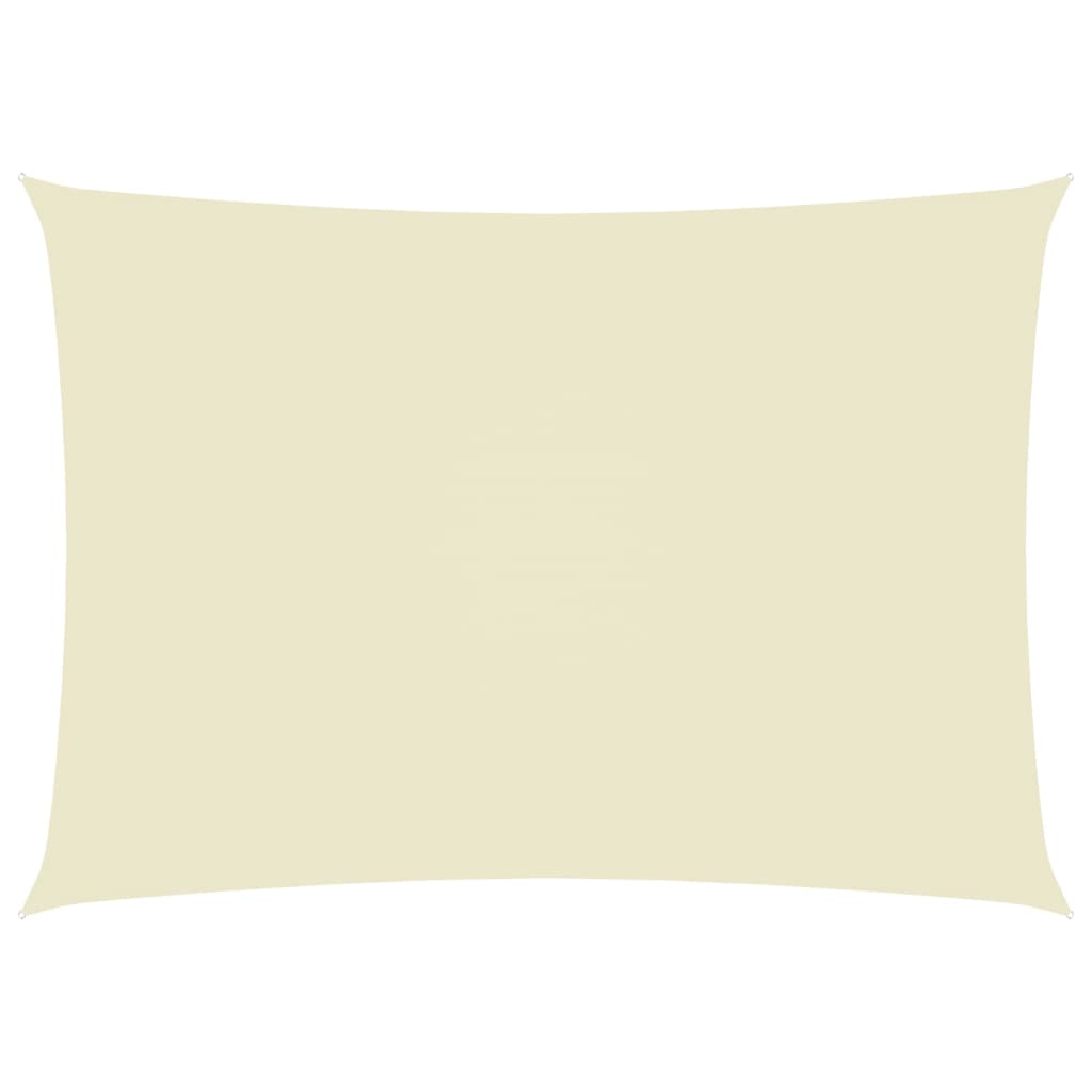 Vela ombreggiante rettangolare in tessuto Oxford 6 x 8 m crema 02_0009744