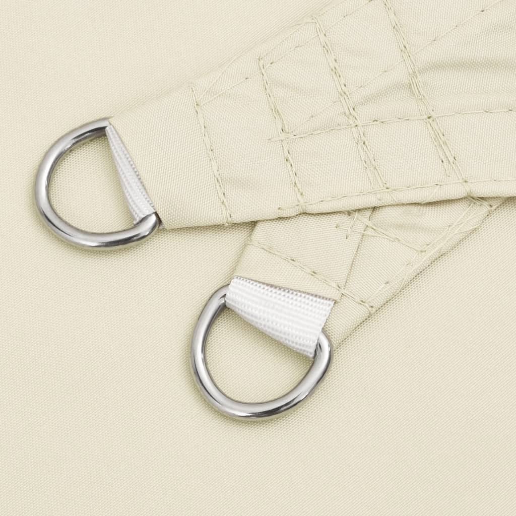 Parasole a Vela Oxford Triangolare 3,5x3,5x4,9 m Crema 135230