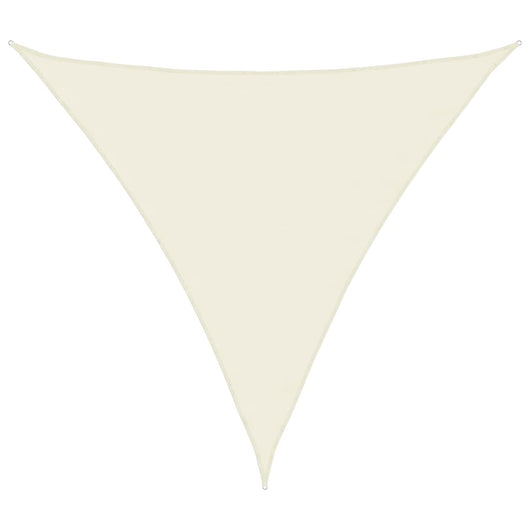 Parasole a Vela Oxford Triangolare 4x4x4 m Crema cod mxl 9624