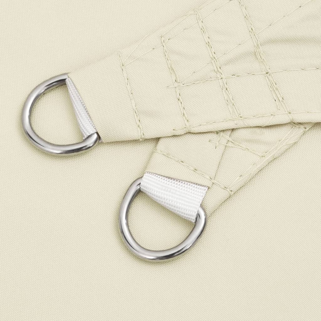 Parasole a Vela Oxford Triangolare 4,5x4,5x4,5 m Crema