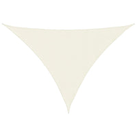 Parasole a Vela in Tessuto Oxford Triangolare 5x7x7m Crema 135237