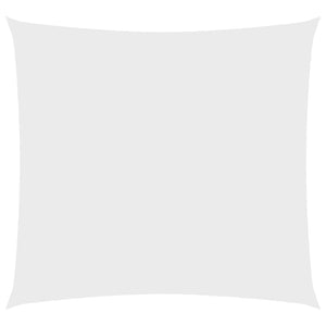Parasole a Vela in Tela Oxford Quadrata 6x6 m Bianco