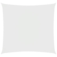 Parasole a Vela in Tela Oxford Quadrata 7x7 m Bianco