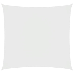 Parasole a Vela in Tela Oxford Quadrata 7x7 m Bianco