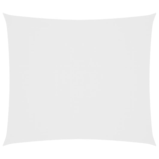 Parasole a Vela in Tessuto Oxford Rettangolare 2x2,5m Bianco