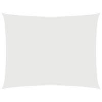 Parasole a Vela in Tessuto Oxford Rettangolare 2x3 m Bianco