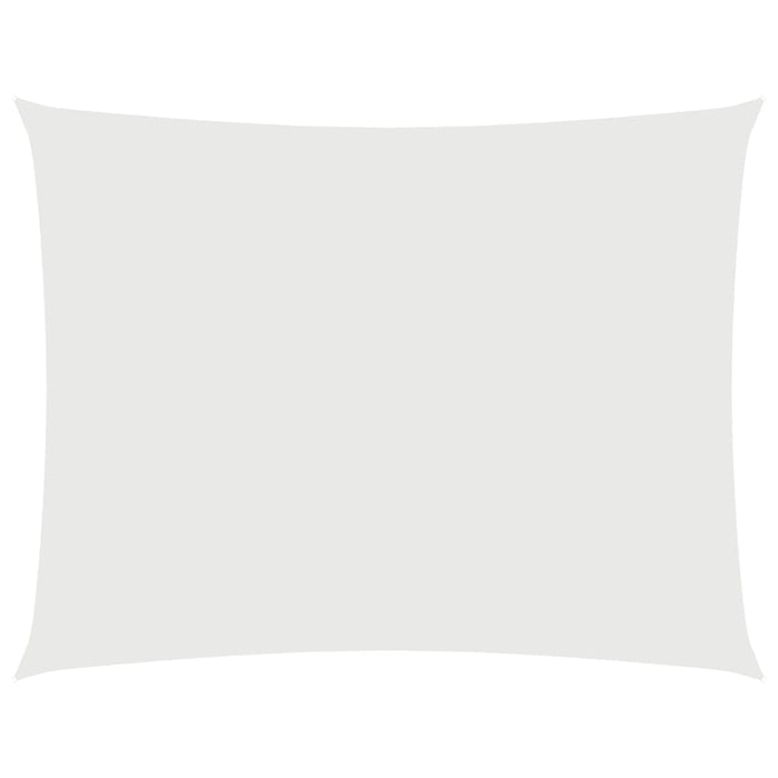 Parasole a Vela in Tessuto Oxford Rettangolare 2x3 m Bianco